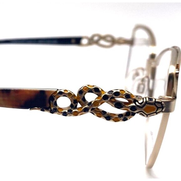 NEW LA MATTA LM3275 Eyeglass Frames COL. 02 NWT Rare 53-16 Case included Snake - Picture 2 of 10